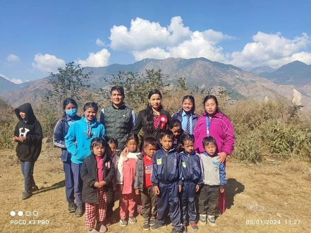 Wings Nepal Foundation - Community Work in Golchi, Sindhupalchok